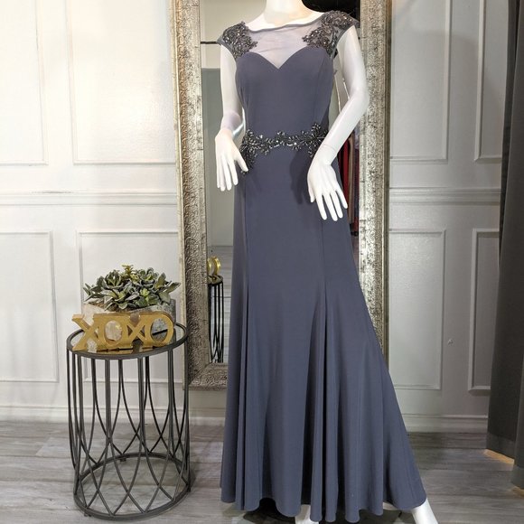 Camille La Vie Dresses & Skirts - Grey Charcoal Formal Evening Prom Dress Gown